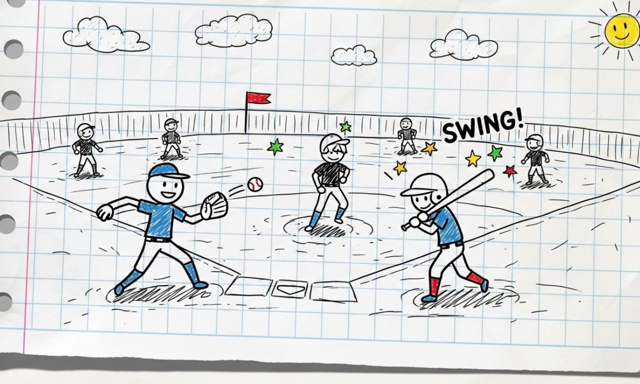Doodle Baseball: Fun Online Baseball Game With Simple Controls