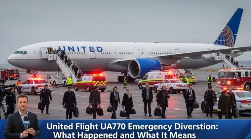United Airlines Flight UA770 emergency diversion