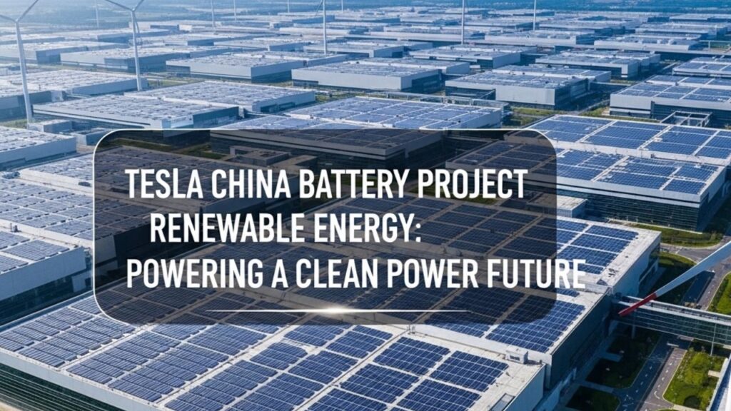 Tesla China Battery Project Renewable Energy