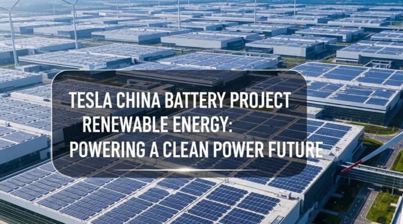 Tesla China Battery Project Renewable Energy
