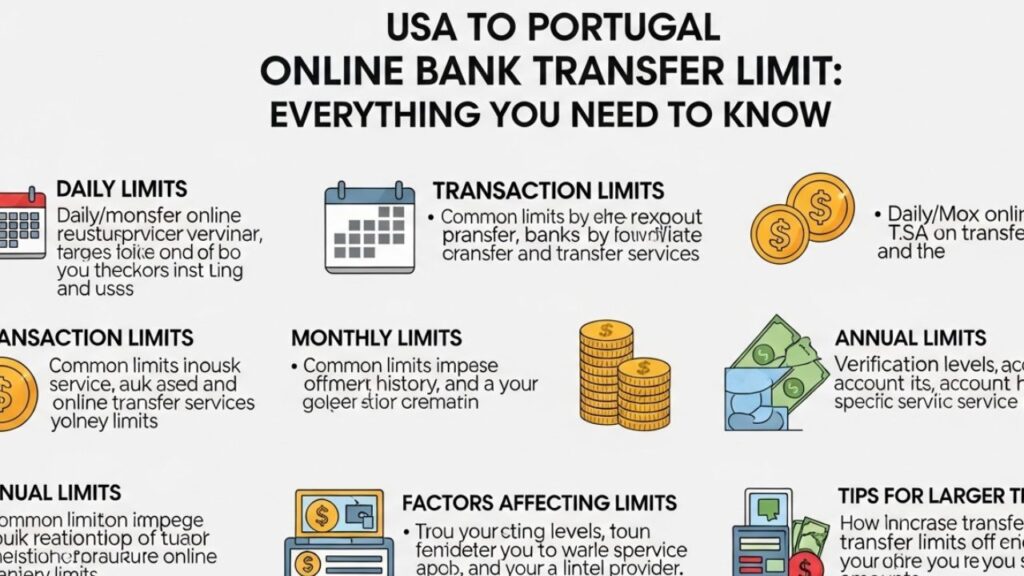 USA to Portugal Online Bank Transfer Limit Sending Money Limit
