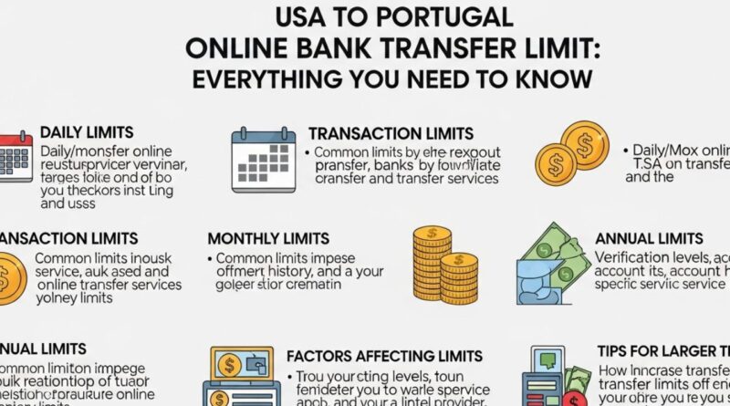 USA to Portugal Online Bank Transfer Limit Sending Money Limit