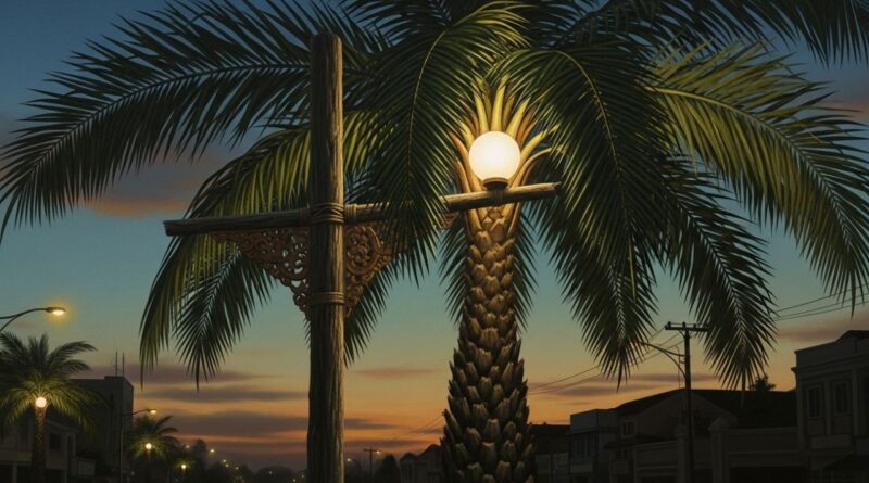 Oil Palm Lamp Project Street Lamp Oil Palm