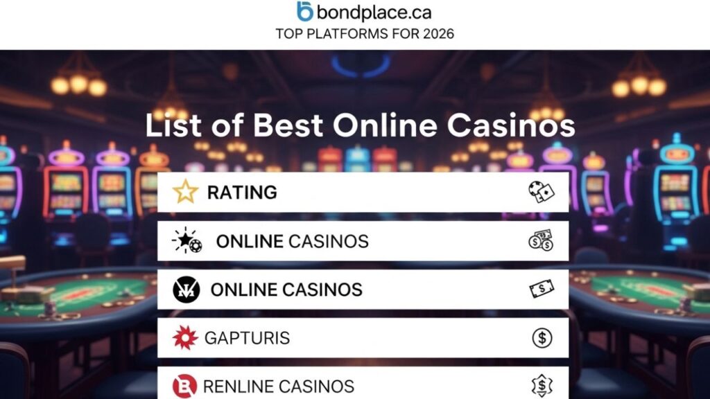 List of Best Online Casinos bondplace.ca