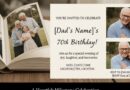 Dad Daughter 70th Birthday Invitation Video