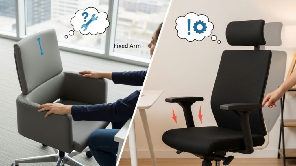 Why Do So Many Office Chairs Have Fixed Arms
