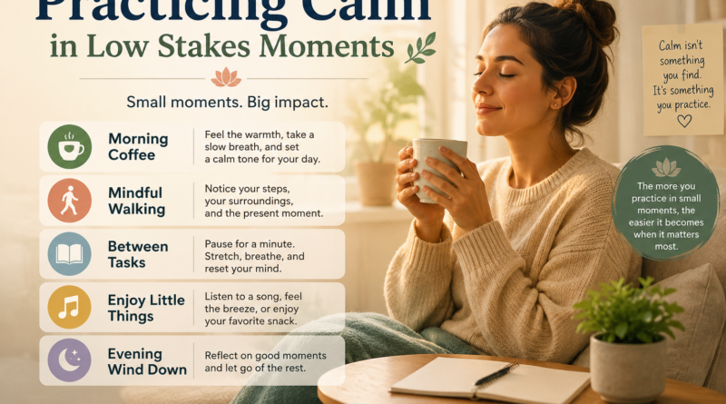 Practicing Calm in Low Stakes Moments